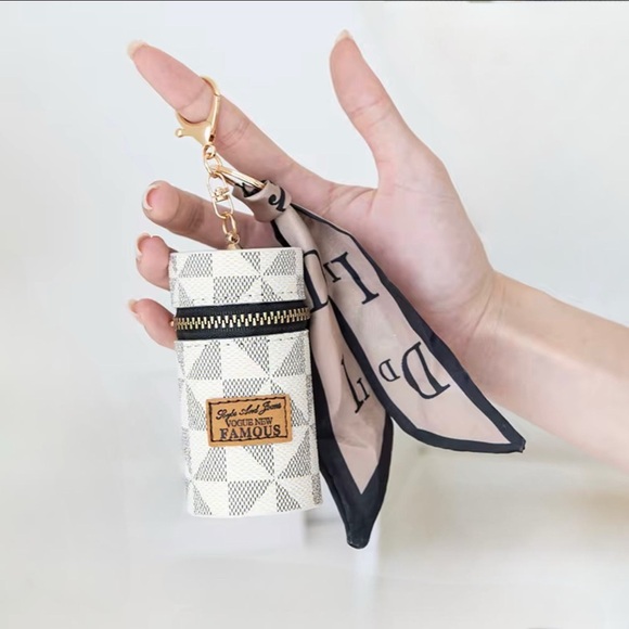 Accessories - Designer Inspired Lipstick Holder Keychain | Mini Cosmetic Case